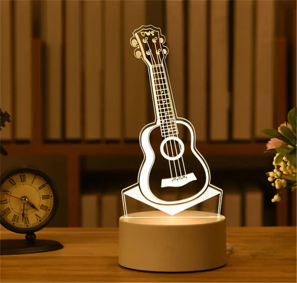 Wedding Birthday Gift Love 3D Acrylic Neon Sign USB Led Lamp Children's Night Lights Table Lamp Valentines Day Bedside Lamp