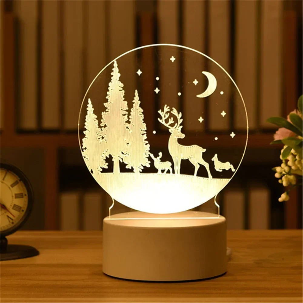 Wedding Birthday Gift Love 3D Acrylic Neon Sign USB Led Lamp Children's Night Lights Table Lamp Valentines Day Bedside Lamp