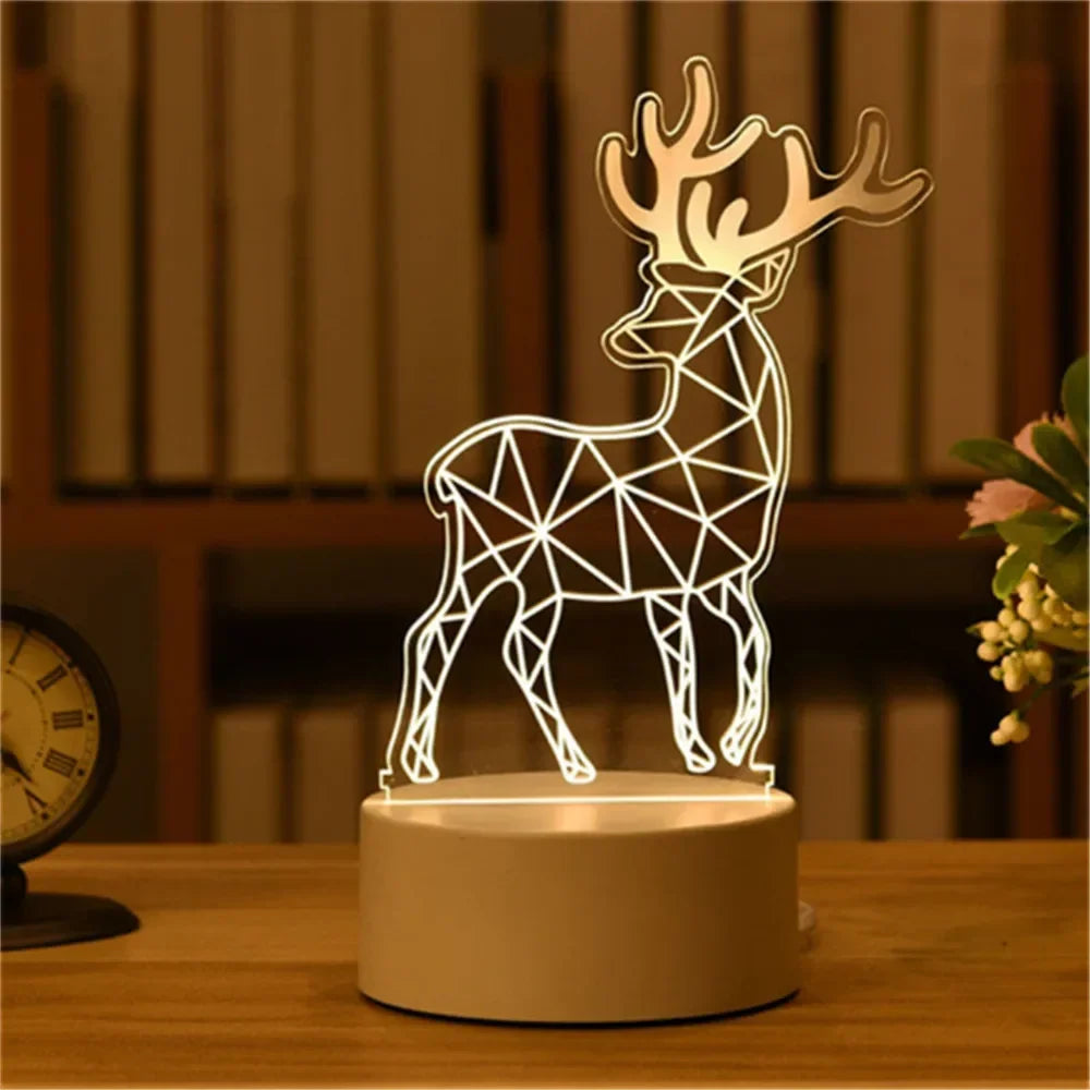 Wedding Birthday Gift Love 3D Acrylic Neon Sign USB Led Lamp Children's Night Lights Table Lamp Valentines Day Bedside Lamp