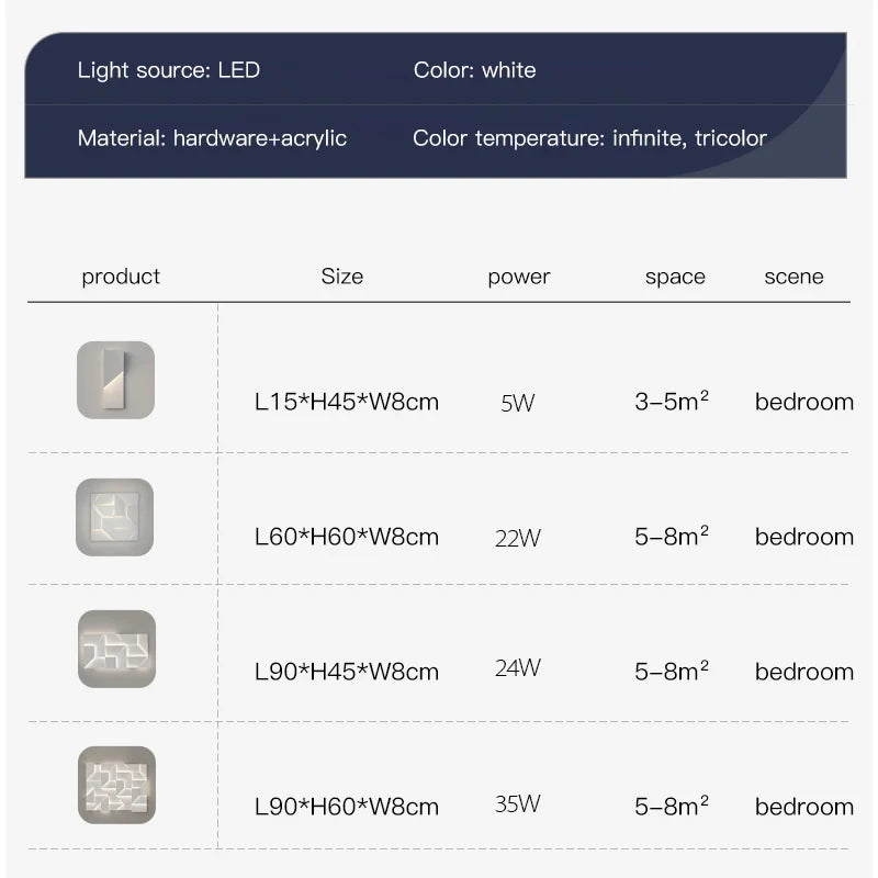 Luxury Art Design wall mount Led Light with Lighting Fixture and Indoor Decor